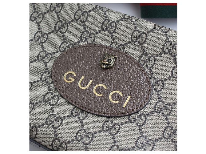 Gucci Borsa Messenger GG Supreme Marrone - vista 6