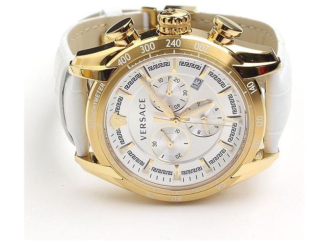 Versace Edelstahl-Uhr mit Goldbeschichtung Mehrfarben - Ansicht 2