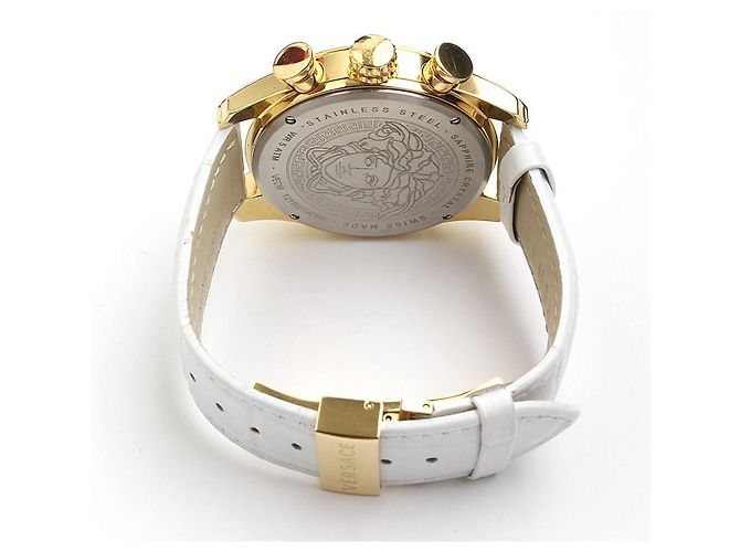Versace Edelstahl-Uhr mit Goldbeschichtung Mehrfarben - Ansicht 3