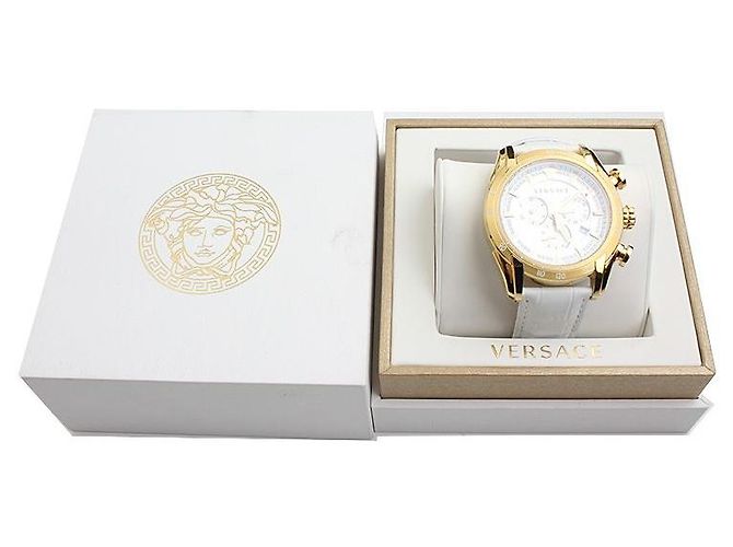 Versace Edelstahl-Uhr mit Goldbeschichtung Mehrfarben - Ansicht 6