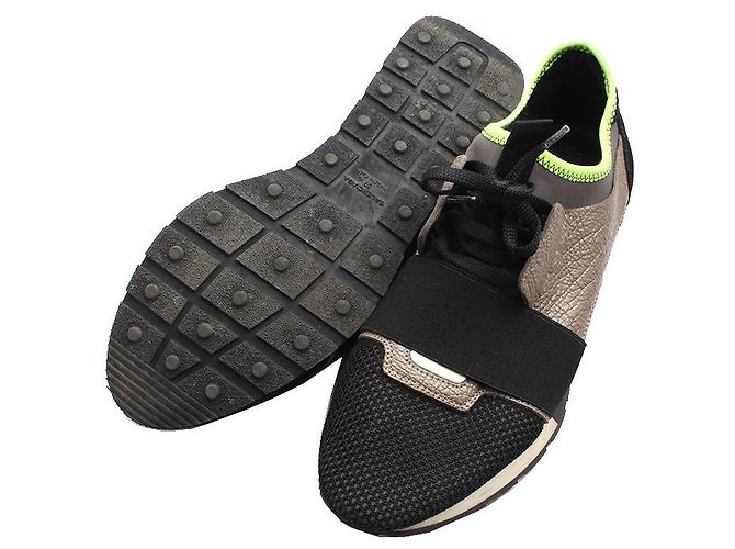 Balenciaga Sneaker mit Lederdetails Braun - Ansicht 3