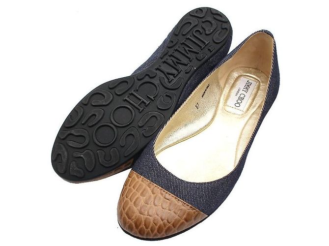Jimmy Choo Scarpe basse in denim Blu - vista 3