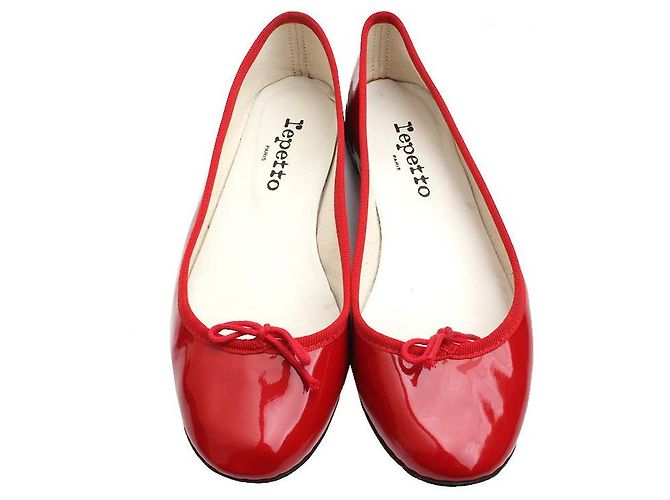 Repetto Rote Lack Sandrion Ballerinas - Ansicht 2