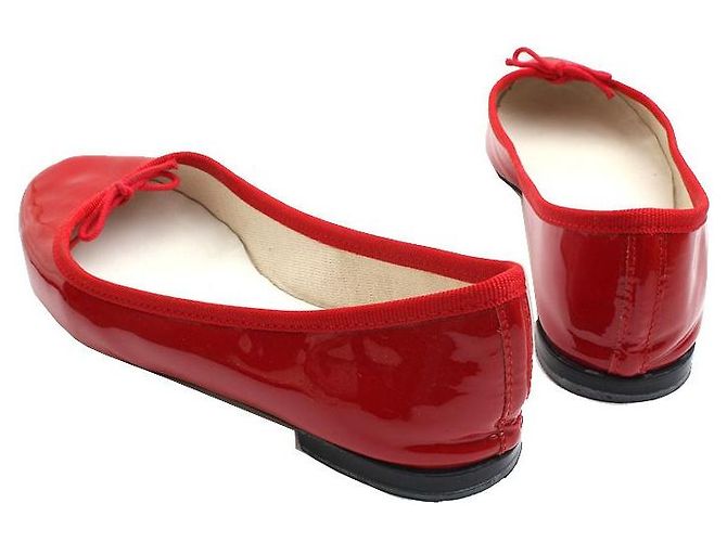 Repetto Rote Lack Sandrion Ballerinas - Ansicht 4