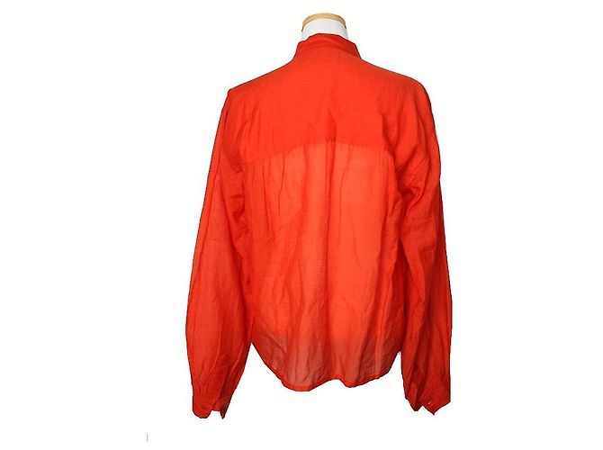 Blusa de algodón y seda naranja sangre Isabel Marant - vista 2