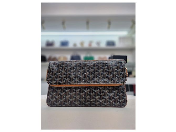 Goyard Clutch Saint Mary MM Marrone - vista 9