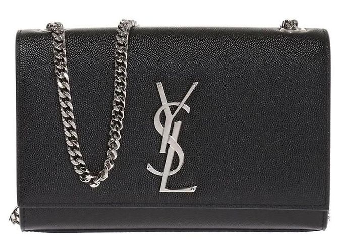 Borsa a spalla in pelle Small Kate di Saint Laurent Nero - vista 10
