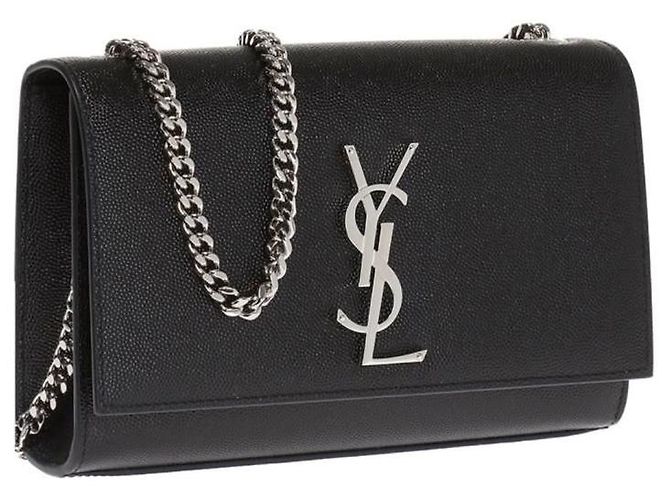 Borsa a spalla in pelle Small Kate di Saint Laurent Nero - vista 12