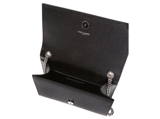 Borsa a spalla in pelle Small Kate di Saint Laurent Nero - vista 14