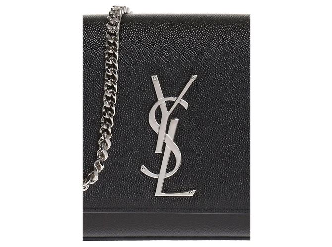 Borsa a spalla in pelle Small Kate di Saint Laurent Nero - vista 15