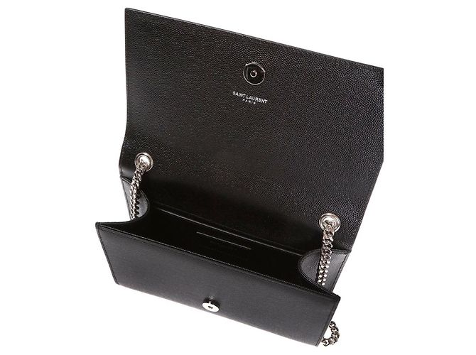 Borsa a spalla in pelle Small Kate di Saint Laurent Nero - vista 6