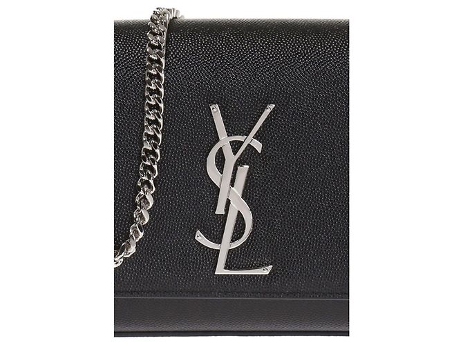 Borsa a spalla in pelle Small Kate di Saint Laurent Nero - vista 7