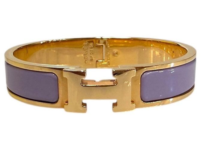 Hermès Bracciale Donna Clickash Oro Rosa Lilla - vista 2