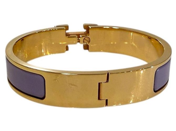 Hermès Bracciale Donna Clickash Oro Rosa Lilla - vista 4