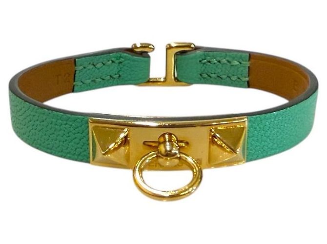Hermès Bracciale Mini Donna Riballe in Bambù Verde - vista 2
