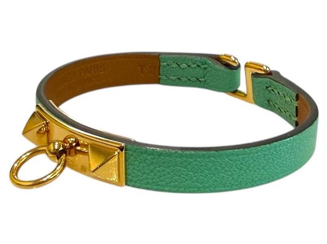 Hermès Bracciale Mini Donna Riballe in Bambù Verde - vista 3