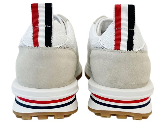 Thom Browne Sneakers in nylon per donne Tech Runner Bianco - vista 10