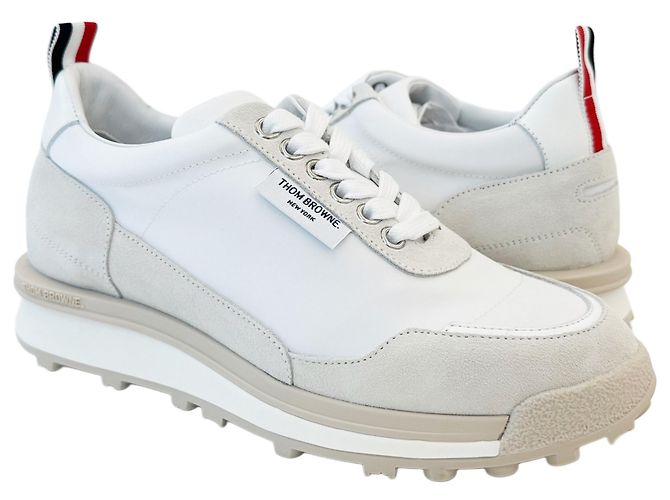 Thom Browne Sneakers da donna ECO Nylon Allumina Bianco - vista 3