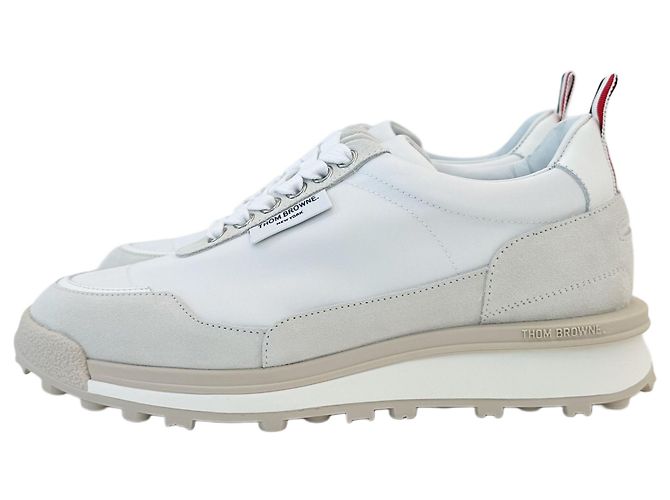 Thom Browne Sneakers da donna ECO Nylon Allumina Bianco - vista 7