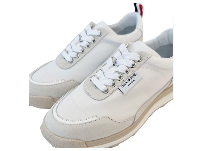 Thom Browne Sneakers da donna ECO Nylon Allumina Bianco - vista 9