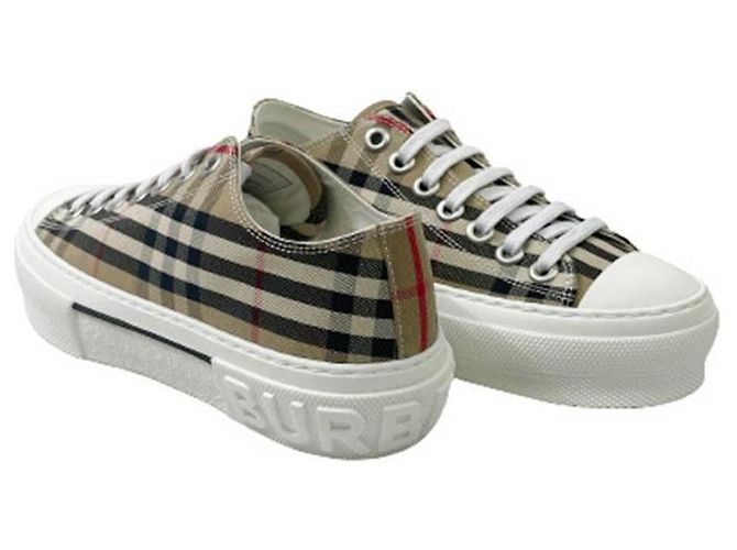 Burberry Sneakers in cotone a quadri vintage Marrone - vista 8