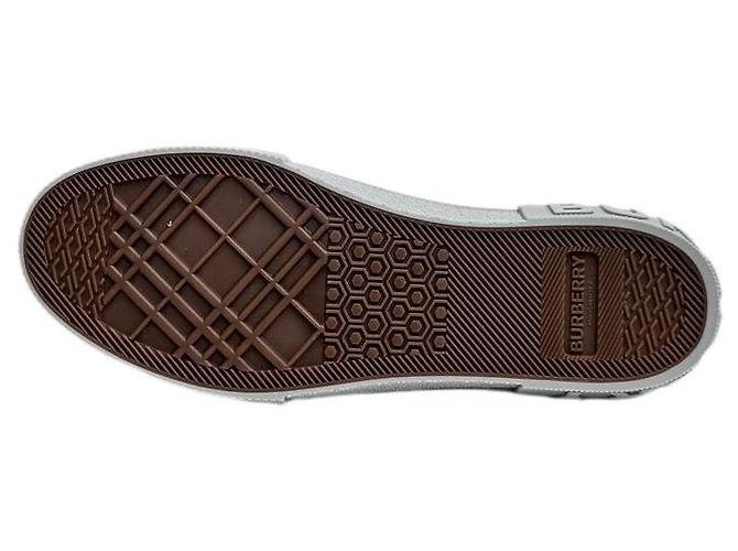 Burberry Sneakers in cotone a quadri Marrone - vista 11