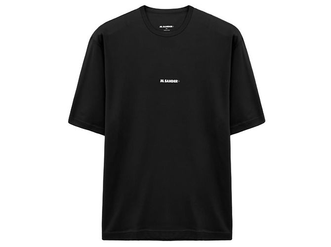 Jil Sander T-shirt Oversized con Logo Nero - vista 6