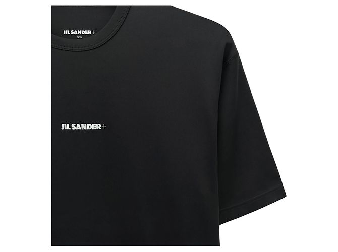 Jil Sander T-shirt Oversized con Logo Nero - vista 8