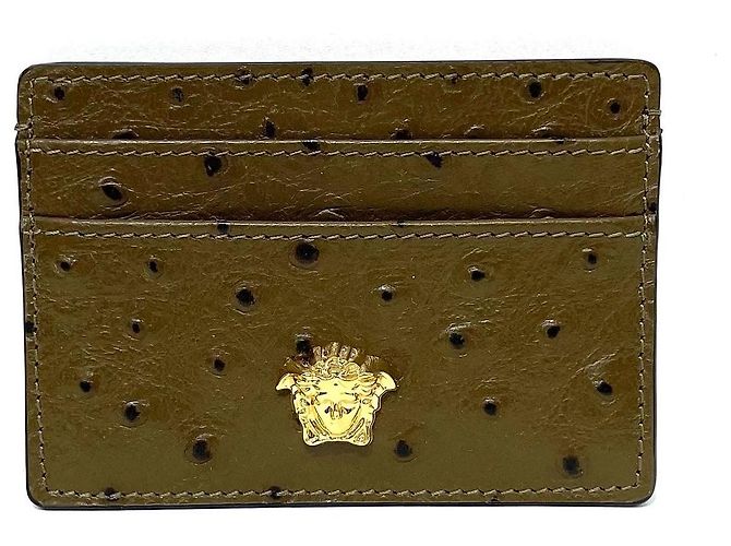 Versace Medusa Head Logo Card Holder Brown - view 6