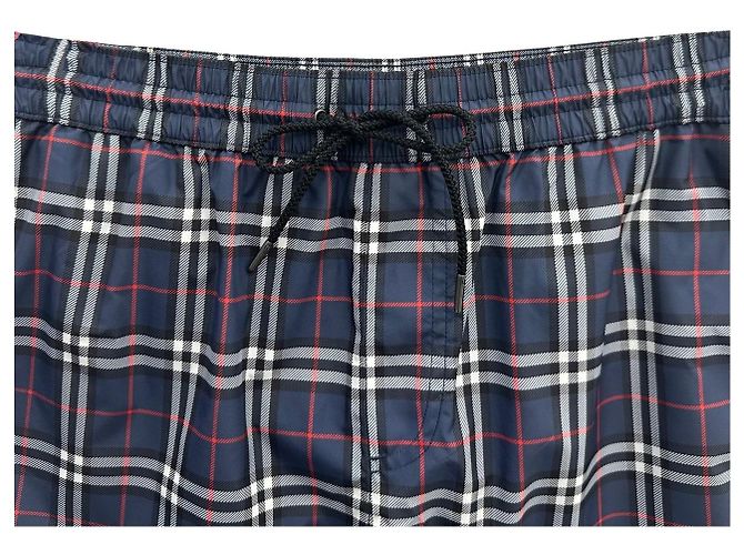 Burberry Pantaloni da bagno con cordino per uomini Blu - vista 3