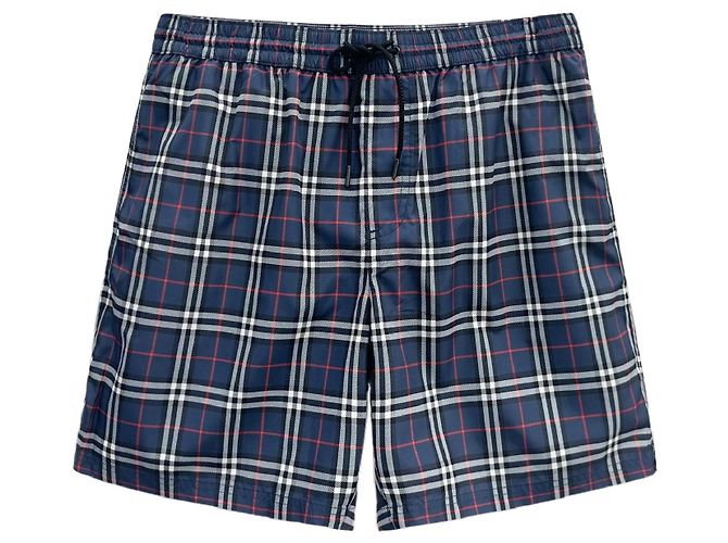 Burberry Pantaloni da bagno con cordino per uomini Blu - vista 6