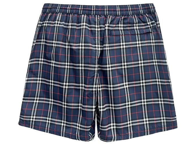 Burberry Pantaloni da bagno con cordino per uomini Blu - vista 7