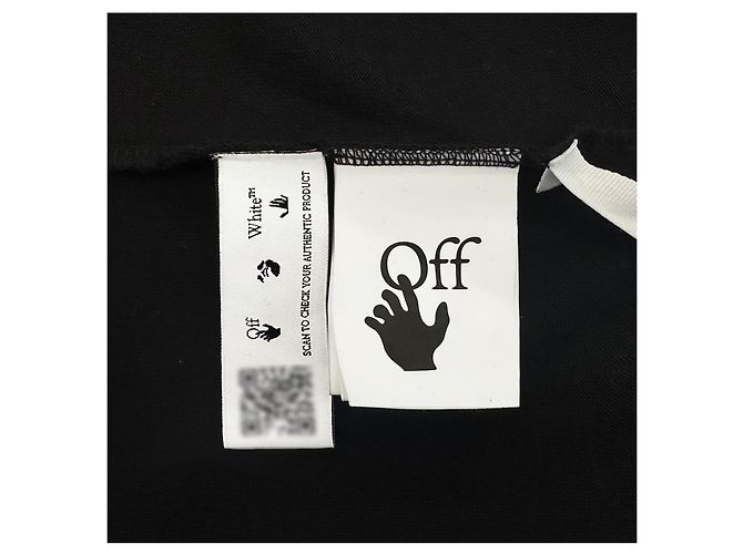 Off White T-shirt Oversized Thunder Nero - vista 10