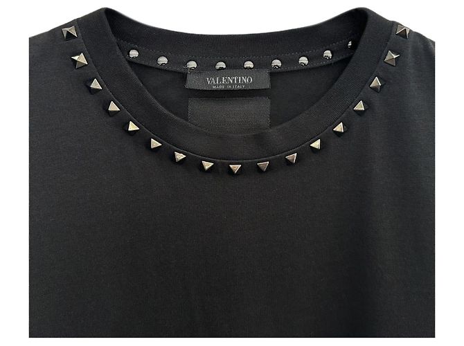 Valentino T-shirt a maniche corte con borchie Nero - vista 4