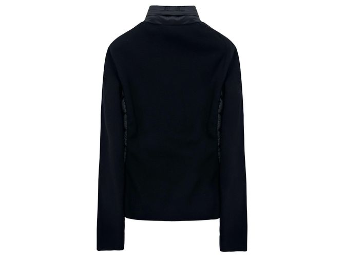 Moncler Logo Damen Leichte Jacke mit Mischpolsterung Schwarz - Ansicht 2