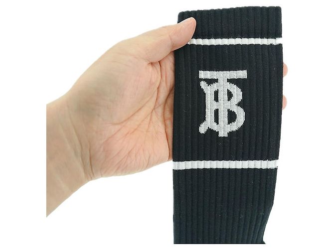 Burberry Schwarze Baumwollsocken Unisex Sportgeschenk - Ansicht 6