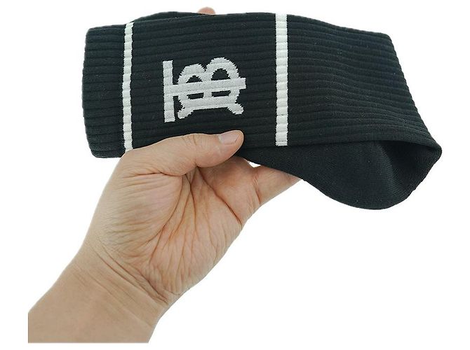 Burberry Schwarze Baumwollsocken Unisex Sportgeschenk - Ansicht 7