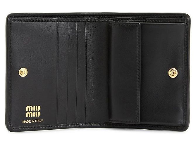 Miu Miu Cartera de Mujer Matelassé AFPP Negro - vista 5