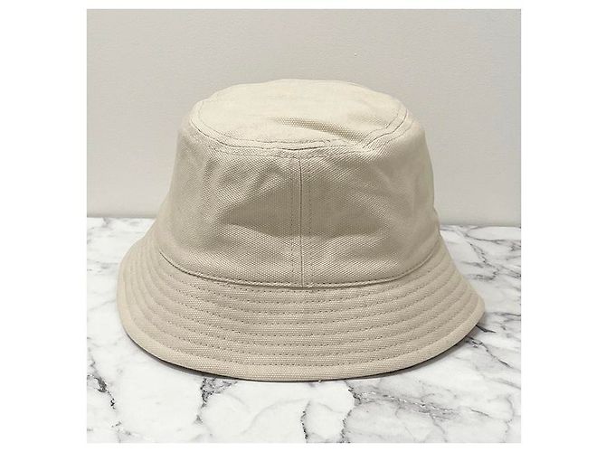 Isabel Marant Cappello bucket logo HALEY Ecru Blu chiaro stampato: ECLU - vista 13