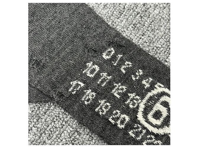 Maison Martin Margiela Luvas de lã com logo número Maison Margiela Marrom - vista 10
