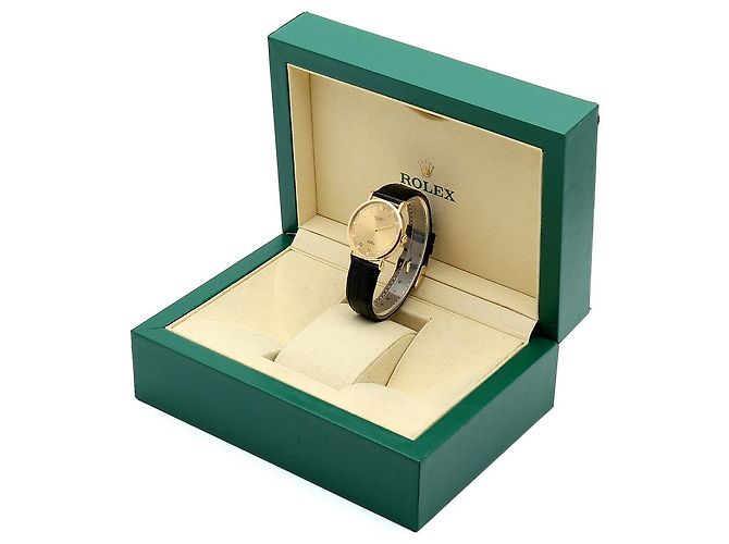 Rolex Cellini Münz Uhr Unisex Mittel Diamant Römisch Manuell Schwarz - Ansicht 24