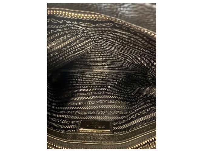 Prada Borsa a tracolla in pelle vitello Nero - vista 13