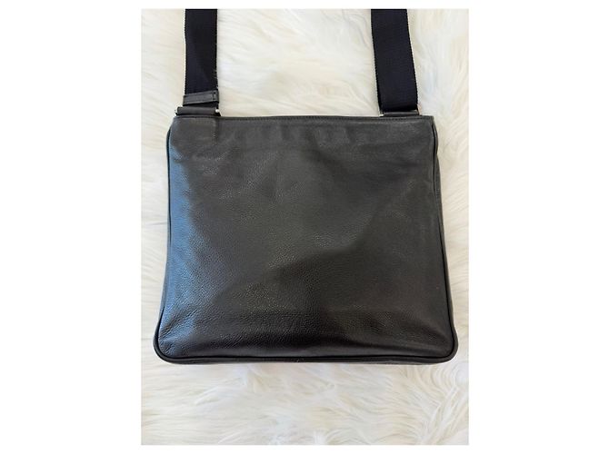 Prada Borsa a tracolla in pelle vitello Nero - vista 5