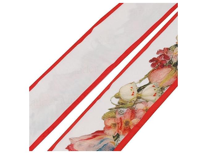 Alexander Mcqueen Blumenmuster Twilly Schal Rot - Ansicht 6