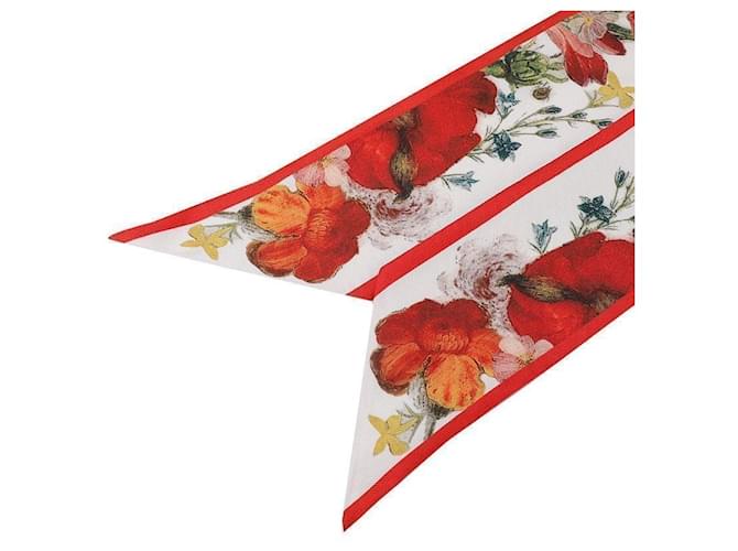 Alexander Mcqueen Blumenmuster Twilly Schal Rot - Ansicht 7