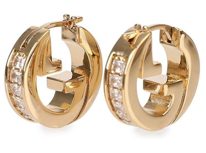 Gucci Orecchini mini in cristallo Blondie: D'oro - vista 3
