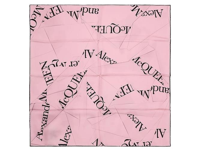 Alexander Mcqueen Logo-Print-Schal Schwarz - Ansicht 5