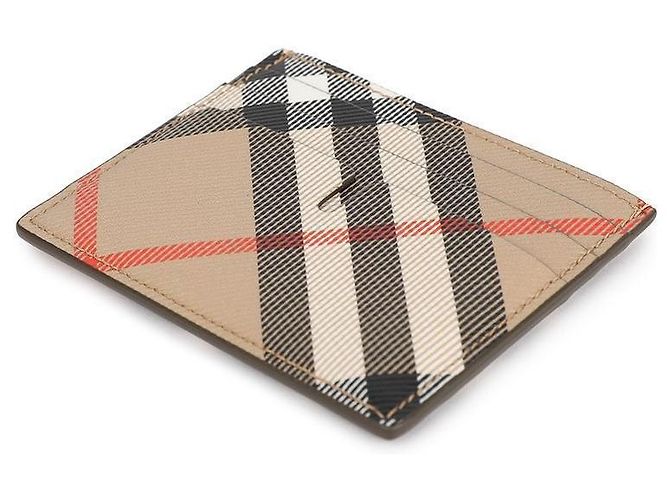 Burberry Universal Checked Card Case Brown - view 6