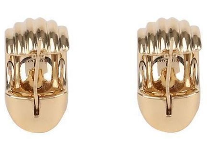 Salvatore Ferragamo Orecchini Gancini ORO D'oro - vista 6