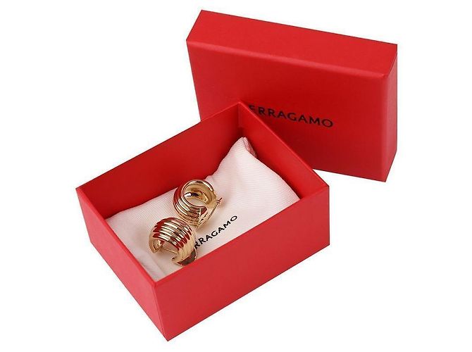 Salvatore Ferragamo Orecchini Gancini ORO D'oro - vista 9